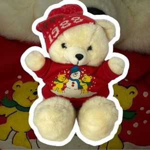 19” VTG 1988 Kmart Corporation Holiday Beige‎ Plush Teddy Bear Stuffed Animal